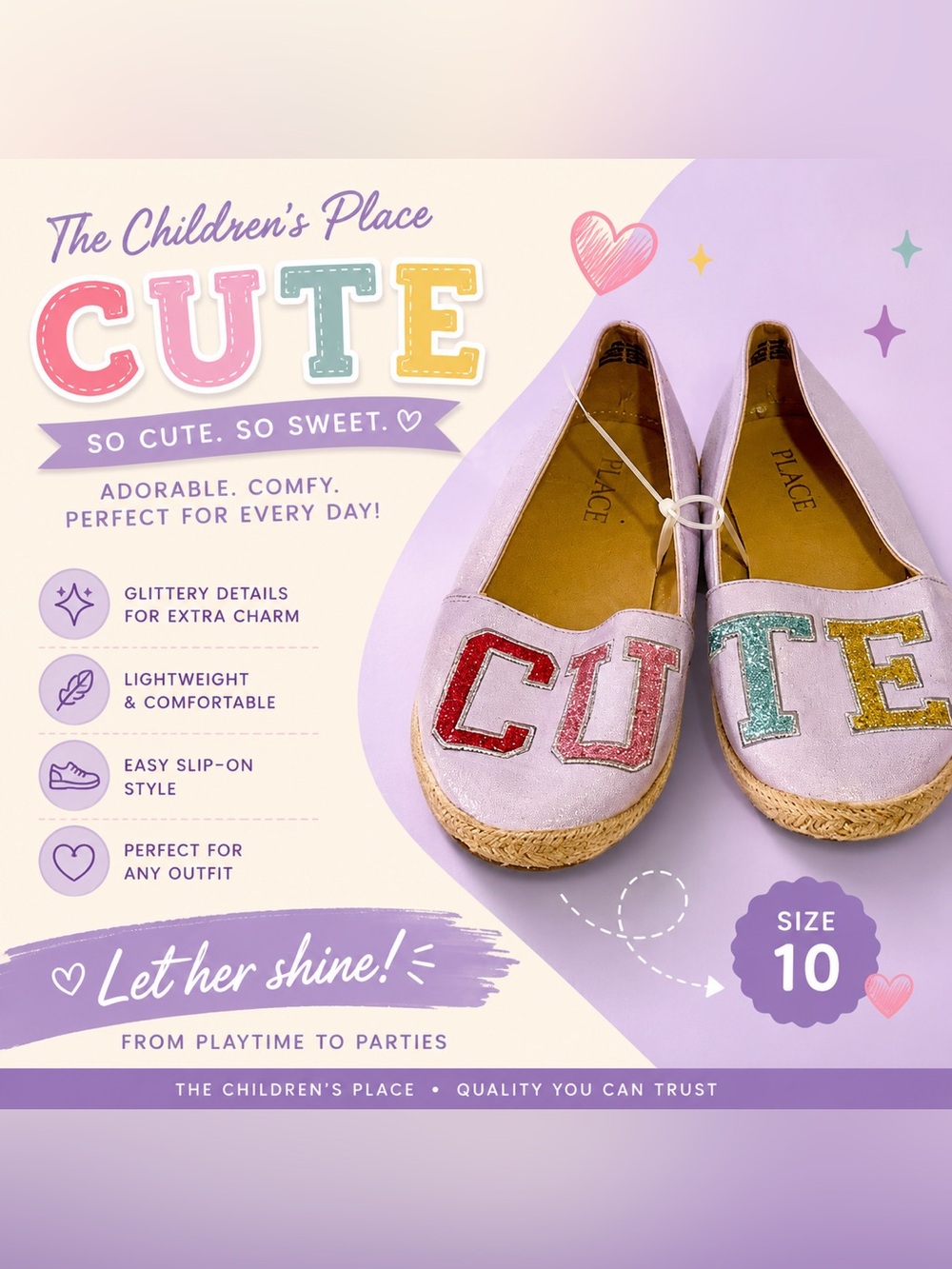 CUTE- Childrens Place - Size 10